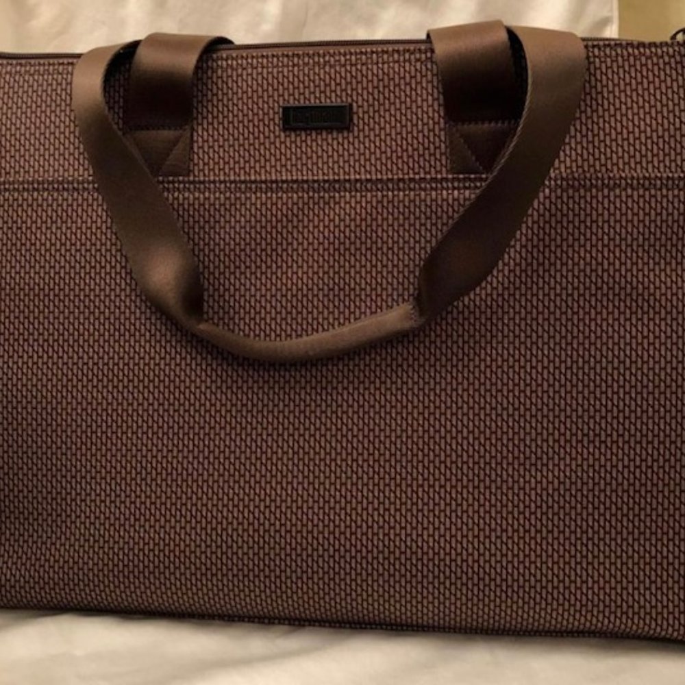 Hartmann Brown Carry On/Laptop Tote 13"x18" Companion Strap for Suitcase Handle